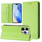 Ốp lưng điện thoại da RFID hút từ tính gập đôi RC01, dành cho iPhone 16 Pro, iPhone 16 Plus, iPhone 16, iPhone 15 Pro Max, iPhone 15 Pro, iPhone 15 Plus