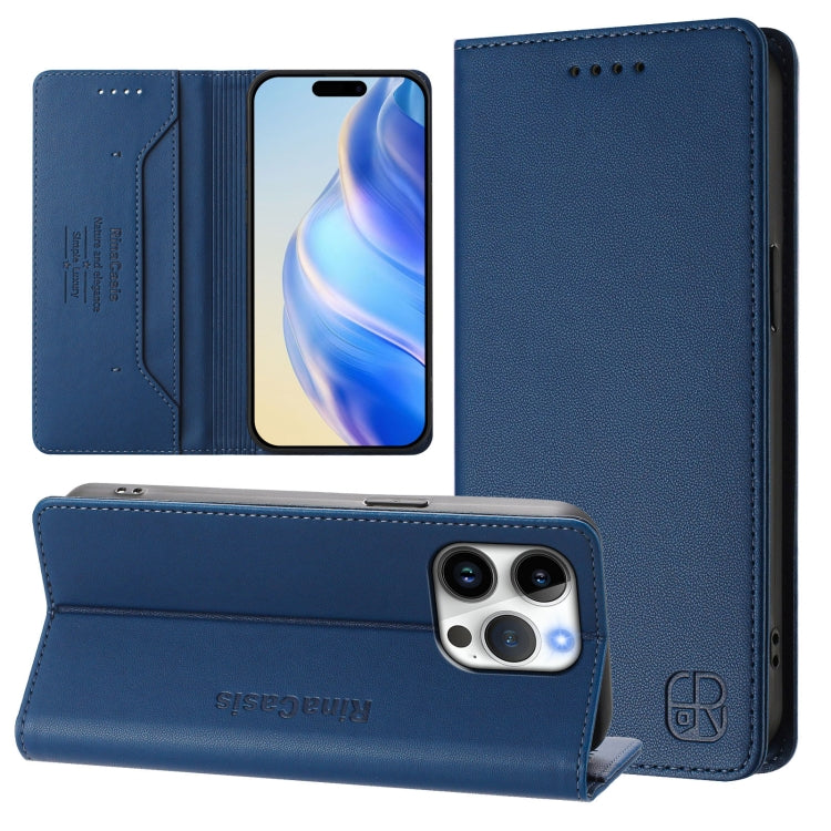 Ốp lưng điện thoại da RFID hút từ tính gập đôi RC01, dành cho iPhone 16 Pro, iPhone 16 Plus, iPhone 16, iPhone 15 Pro Max, iPhone 15 Pro, iPhone 15 Plus