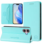 Ốp lưng điện thoại da RFID hút từ tính gập đôi RC01, dành cho iPhone 16 Pro, iPhone 16 Plus, iPhone 16, iPhone 15 Pro Max, iPhone 15 Pro, iPhone 15 Plus