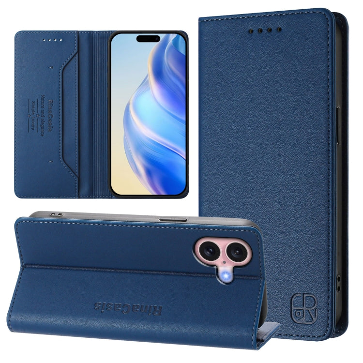Ốp lưng điện thoại da RFID hút từ tính gập đôi RC01, dành cho iPhone 16 Pro, iPhone 16 Plus, iPhone 16, iPhone 15 Pro Max, iPhone 15 Pro, iPhone 15 Plus