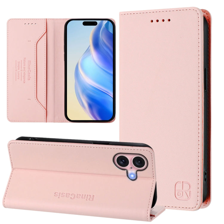 Ốp lưng điện thoại da RFID hút từ tính gập đôi RC01, dành cho iPhone 16 Pro, iPhone 16 Plus, iPhone 16, iPhone 15 Pro Max, iPhone 15 Pro, iPhone 15 Plus