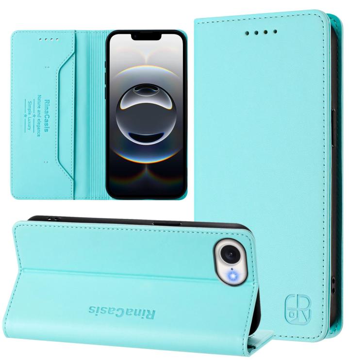 Bao da điện thoại da hút nam châm gấp đôi RC01 có RFID, dành cho iPhone 17e / 16e, dành cho iPhone 17 Pro Max, dành cho iPhone 17 Pro, dành cho iPhone 17, dành cho iPhone Air, dành cho iPhone 16 Pro Max