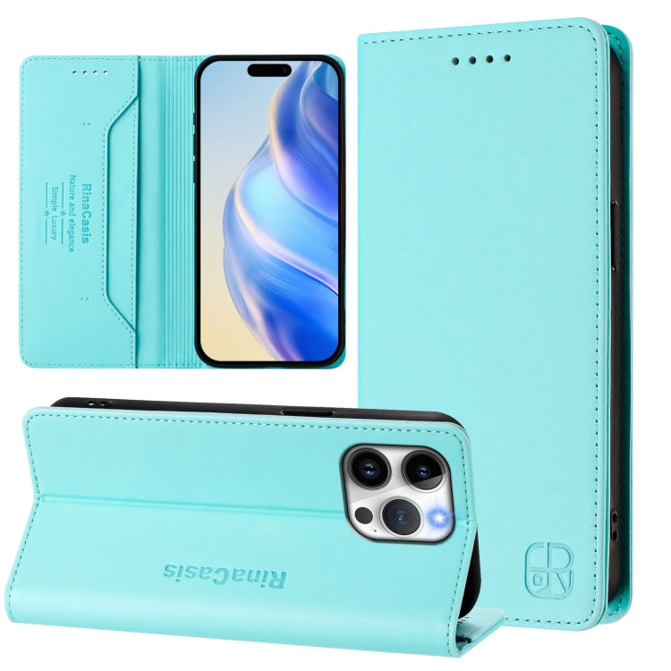 Ốp lưng điện thoại da RFID hút từ tính gập đôi RC01, dành cho iPhone 16 Pro, iPhone 16 Plus, iPhone 16, iPhone 15 Pro Max, iPhone 15 Pro, iPhone 15 Plus