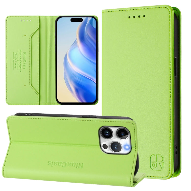 Ốp lưng điện thoại da RFID hút từ tính gập đôi RC01, dành cho iPhone 16 Pro, iPhone 16 Plus, iPhone 16, iPhone 15 Pro Max, iPhone 15 Pro, iPhone 15 Plus