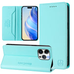 Ốp lưng điện thoại da RFID hút từ tính gập đôi RC01, dành cho iPhone 16 Pro, iPhone 16 Plus, iPhone 16, iPhone 15 Pro Max, iPhone 15 Pro, iPhone 15 Plus