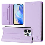 Ốp lưng điện thoại da RFID hút từ tính gập đôi RC01, dành cho iPhone 16 Pro, iPhone 16 Plus, iPhone 16, iPhone 15 Pro Max, iPhone 15 Pro, iPhone 15 Plus