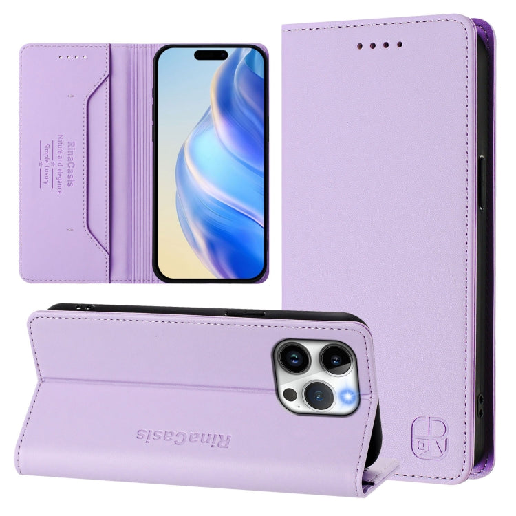 Ốp lưng điện thoại da RFID hút từ tính gập đôi RC01, dành cho iPhone 16 Pro, iPhone 16 Plus, iPhone 16, iPhone 15 Pro Max, iPhone 15 Pro, iPhone 15 Plus