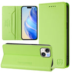 Ốp lưng điện thoại da RFID hút từ tính gập đôi RC01, dành cho iPhone 16 Pro, iPhone 16 Plus, iPhone 16, iPhone 15 Pro Max, iPhone 15 Pro, iPhone 15 Plus