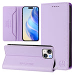 Ốp lưng điện thoại da RFID hút từ tính gập đôi RC01, dành cho iPhone 16 Pro, iPhone 16 Plus, iPhone 16, iPhone 15 Pro Max, iPhone 15 Pro, iPhone 15 Plus