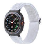 Wave Pattern Nylon Braided Watch Band, For Samsung Galaxy Watch Ultra 47mm / Ultra 2025