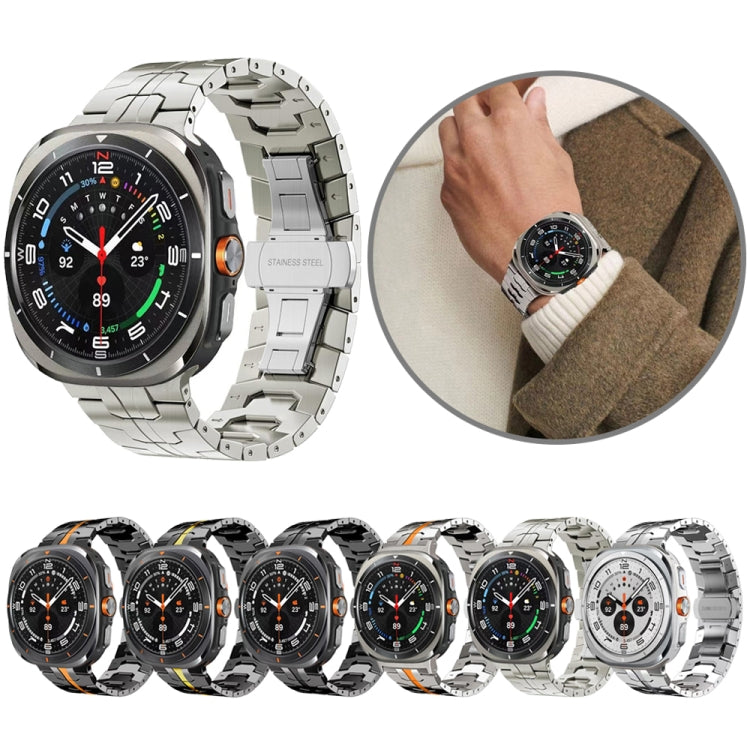 Dây đồng hồ hợp kim titan khóa bướm, dành cho Samsung Galaxy Watch Ultra 47mm / Ultra 2025