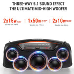 Loa Bluetooth di động ngoài trời HOPESTAR A60 100W chống nước IPX6 có micro