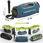 Loa Bluetooth di động ngoài trời HOPESTAR A60 100W chống nước IPX6 có micro