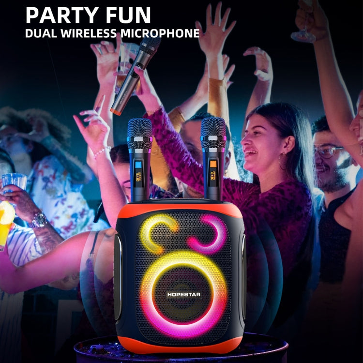 Loa Bluetooth ngoài trời HOPESTAR PARTY130 có 2 mic, pin lâu dài