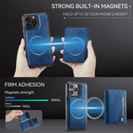 Bao da điện thoại túi thẻ gập có nam châm RFID AutSpace A13 MagSafe, dành cho iPhone 12 Pro Max, dành cho iPhone 12 Pro