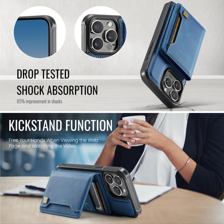 Bao da điện thoại túi thẻ gập có nam châm RFID AutSpace A13 MagSafe, dành cho iPhone 12 Pro Max, dành cho iPhone 12 Pro
