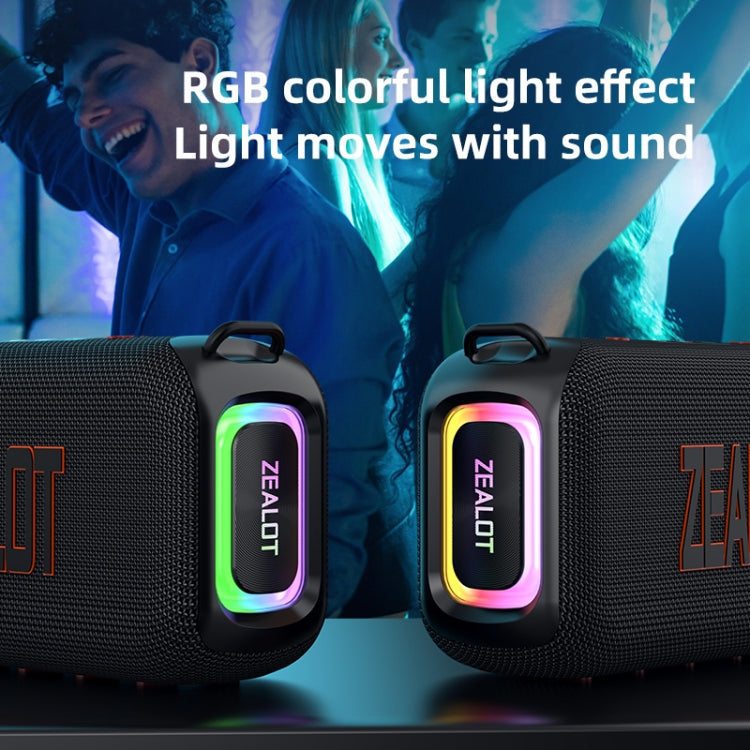 Zealot S85M 50W Outdoor Portable Bluetooth Speaker with Microphone, S85 + 1 Mic