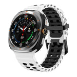 Dây đồng hồ silicone hai hàng lỗ hai màu Ocean, Dành cho Samsung Galaxy Watch Ultra 47mm / Ultra 2025