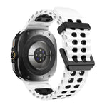 Dây đồng hồ silicone hai hàng lỗ hai màu Ocean, Dành cho Samsung Galaxy Watch Ultra 47mm / Ultra 2025