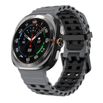 Dây đồng hồ silicone hai hàng lỗ hai màu Ocean, Dành cho Samsung Galaxy Watch Ultra 47mm / Ultra 2025