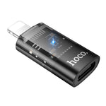 hoco UA36A Adapter trong suốt OTG 8 Pin đực sang USB-C / Type-C cái, 8 Pin đực sang USB-C / Type-C cái