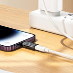 hoco UA36A Adapter trong suốt OTG 8 Pin đực sang USB-C / Type-C cái, 8 Pin đực sang USB-C / Type-C cái