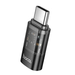 hoco UA36D Adapter trong suốt OTG USB-C / Type-C đực sang 8 Pin cái, USB-C / Type-C đực sang 8 Pin cái
