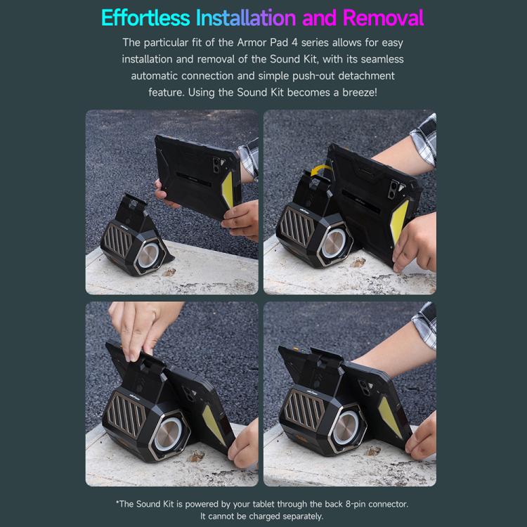 Ulefone Portable Holder Wireless Bluetooth Speaker for Ulefone Armor Pad 4 / 4 Ultra, For Ulefone Armor Pad 4 / 4 Ultra