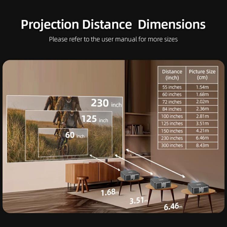Máy chiếu thông minh AUN U002 1920x1080P 970ANSI Android 12 cho rạp hát tại nhà, phích cắm US, phích cắm UK, phích cắm AU, phích cắm EU
