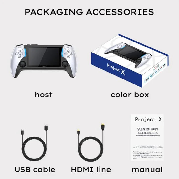 Máy chơi game cầm tay PROJECT X màn hình 4.3 inch CPU ATM 7051