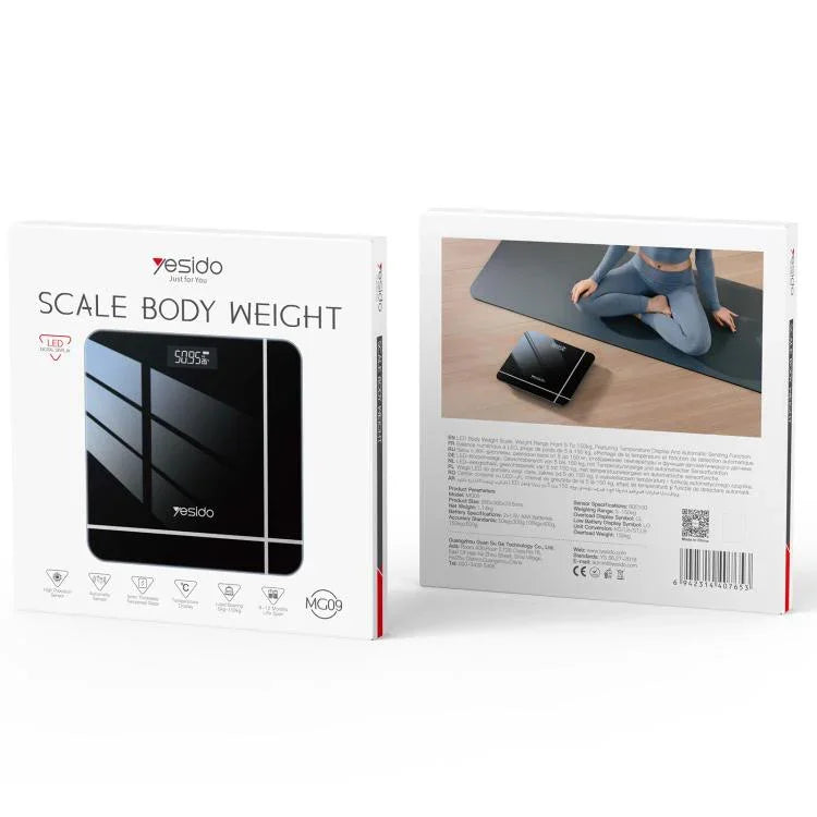 Yesido MG09 Smart Electronic Weight Scale, Size: 26x26x2.35cm, MG09