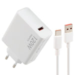 Sạc nhanh USB 120W kèm cáp USB dài 1m sang Type-C, 120W