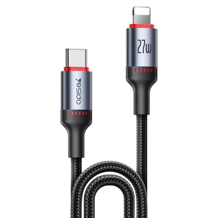 Yesido CA184 cáp dữ liệu sạc 3A PD27W USB-C / Type-C sang 8 Pin, chiều dài: 2m, CA184