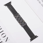 Dây đồng hồ thép không gỉ 6 mắt xích, dành cho Apple Watch 46mm / 49mm / 45mm / 44mm, dành cho Apple Watch 42mm / 41mm / 40mm / 38mm