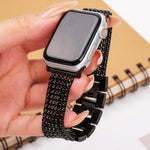 Dây đồng hồ thép không gỉ 6 mắt xích, dành cho Apple Watch 46mm / 49mm / 45mm / 44mm, dành cho Apple Watch 42mm / 41mm / 40mm / 38mm