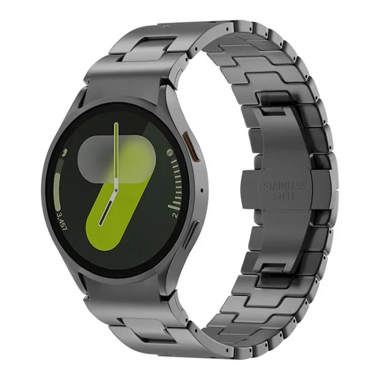 Dây đồng hồ thép không gỉ hình chữ H nút nhấn tháo nhanh, Dành cho Samsung Galaxy Watch 7 / 6 / 5 / 4