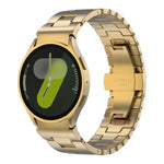 Dây đồng hồ thép không gỉ hình chữ H nút nhấn tháo nhanh, Dành cho Samsung Galaxy Watch 7 / 6 / 5 / 4