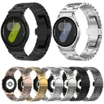 Dây đồng hồ thép không gỉ hình chữ H nút nhấn tháo nhanh, Dành cho Samsung Galaxy Watch 7 / 6 / 5 / 4