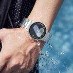 Dây đồng hồ thép không gỉ hình chữ H nút nhấn tháo nhanh, Dành cho Samsung Galaxy Watch 7 / 6 / 5 / 4