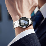 Dây đồng hồ thép không gỉ hình chữ H nút nhấn tháo nhanh, Dành cho Samsung Galaxy Watch 7 / 6 / 5 / 4