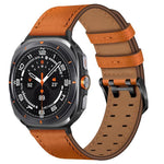 Dây đồng hồ da thật khóa đôi, Dành cho Samsung Galaxy Watch Ultra / Ultra 2025, Dành cho Samsung Galaxy Watch8 / Watch8 Classic