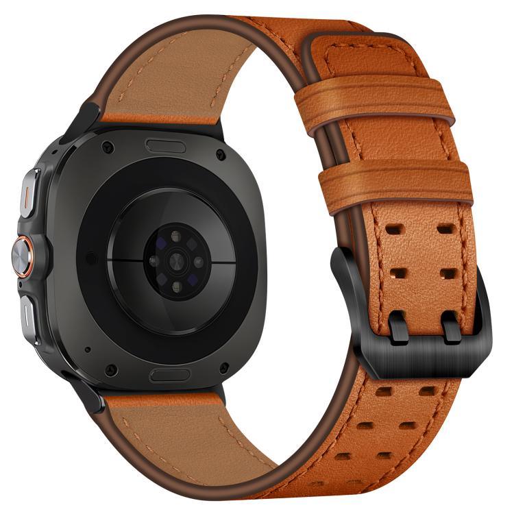 Dây đồng hồ da thật khóa đôi, Dành cho Samsung Galaxy Watch Ultra / Ultra 2025, Dành cho Samsung Galaxy Watch8 / Watch8 Classic