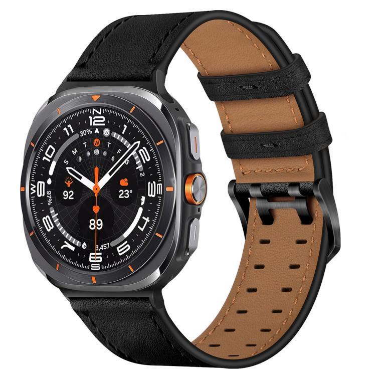 Dây đồng hồ da thật khóa đôi, Dành cho Samsung Galaxy Watch Ultra / Ultra 2025, Dành cho Samsung Galaxy Watch8 / Watch8 Classic
