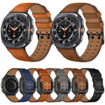 Dây đồng hồ da thật khóa đôi, Dành cho Samsung Galaxy Watch Ultra / Ultra 2025, Dành cho Samsung Galaxy Watch8 / Watch8 Classic