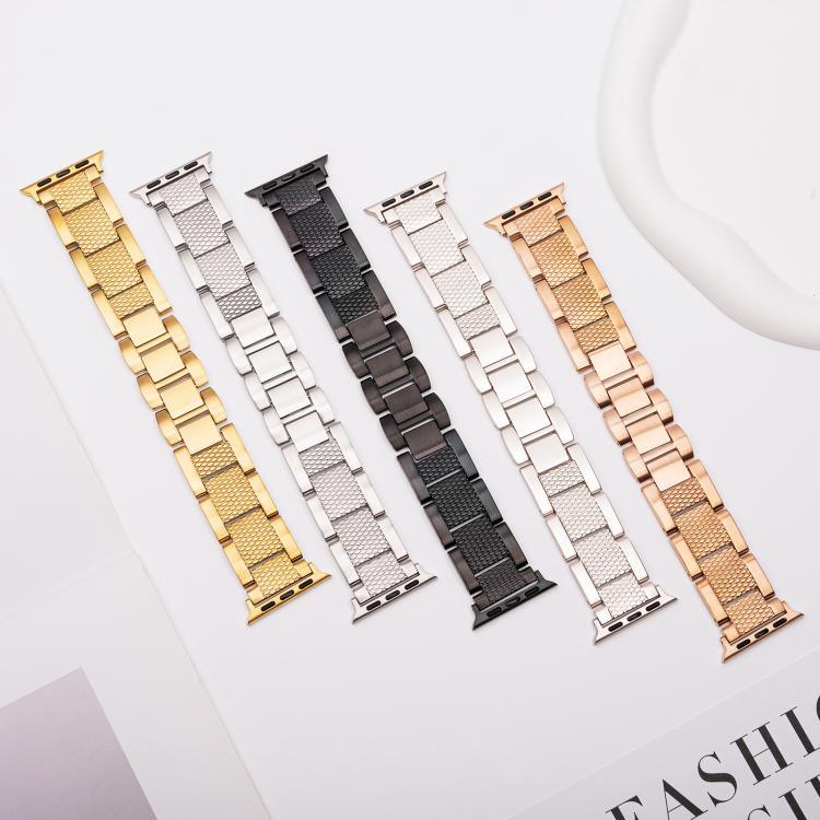 Dây đồng hồ thép không gỉ 3 hạt chỉ sóng, dành cho Apple Watch 46mm / 49mm / 45mm / 44mm, dành cho Apple Watch 42mm / 41mm / 40mm / 38mm