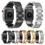 Dây đồng hồ thép không gỉ 3 hạt chỉ sóng, dành cho Apple Watch 46mm / 49mm / 45mm / 44mm, dành cho Apple Watch 42mm / 41mm / 40mm / 38mm
