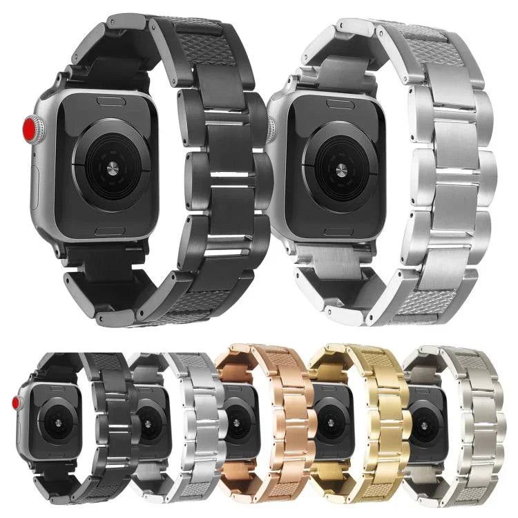 Dây đồng hồ thép không gỉ 3 hạt chỉ sóng, dành cho Apple Watch 46mm / 49mm / 45mm / 44mm, dành cho Apple Watch 42mm / 41mm / 40mm / 38mm