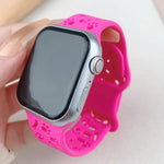 Dây đồng hồ silicone khóa bướm hình xương chân chó, dành cho Apple Watch 46mm / 49mm / 45mm / 44mm, dành cho Apple Watch 42mm / 41mm / 40mm / 38mm