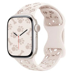 Dây đồng hồ silicone khóa bướm hình xương chân chó, dành cho Apple Watch 46mm / 49mm / 45mm / 44mm, dành cho Apple Watch 42mm / 41mm / 40mm / 38mm