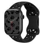 Dây đồng hồ silicone khóa bướm hình xương chân chó, dành cho Apple Watch 46mm / 49mm / 45mm / 44mm, dành cho Apple Watch 42mm / 41mm / 40mm / 38mm